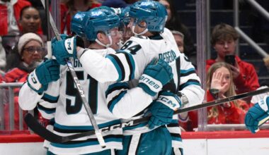 San Jose Sharks, Macklin Celebrini earn win over Washington Capitals
