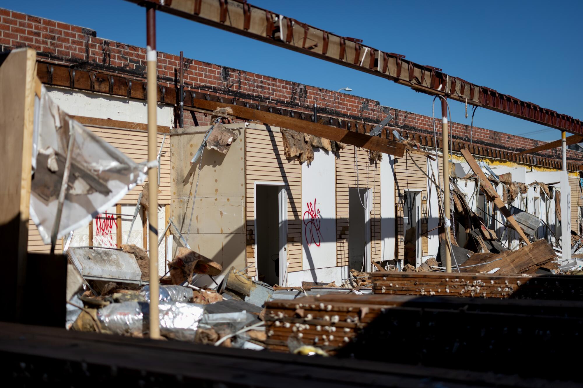 A vacant building at the Valley Plaza in North Hollywood.