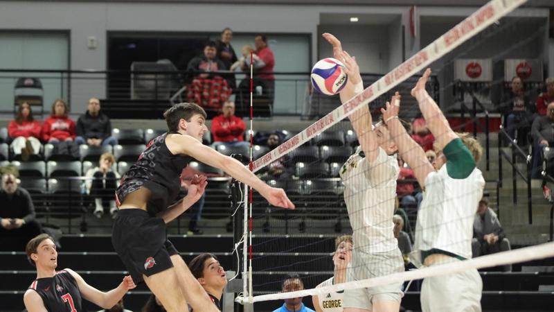 Patriots Lose to No. 2 Long Beach State in Straight Sets