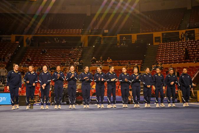 Gymnastics Hosts San Jose State In Home Opener