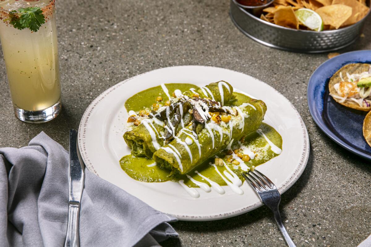 Socalo's pipian enchiladas
