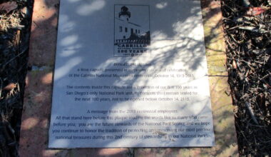 Time capsule at Cabrillo National Monument. – Cool San Diego Sights!