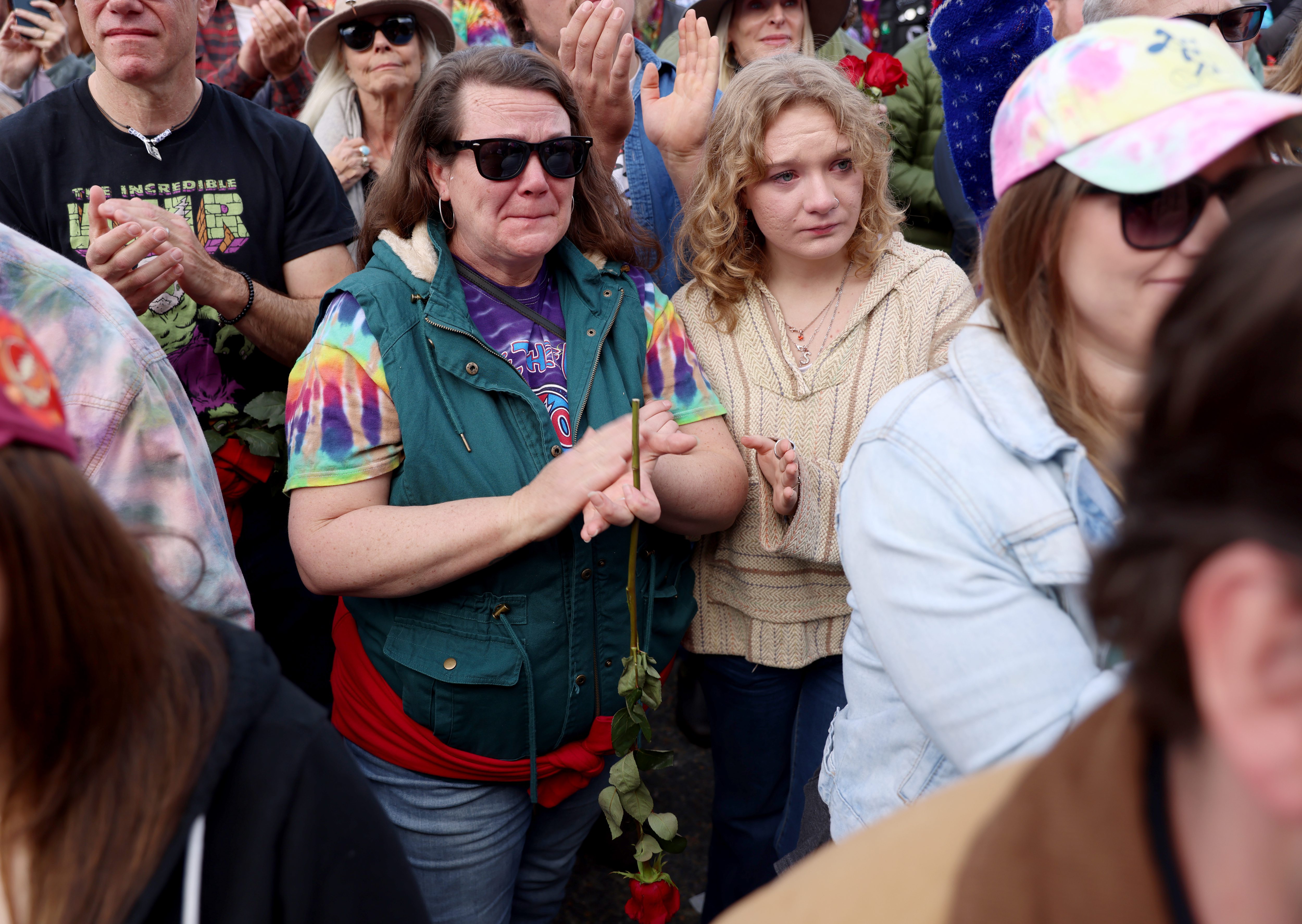 Grateful Dead fans are emotional as they attend the Bob...