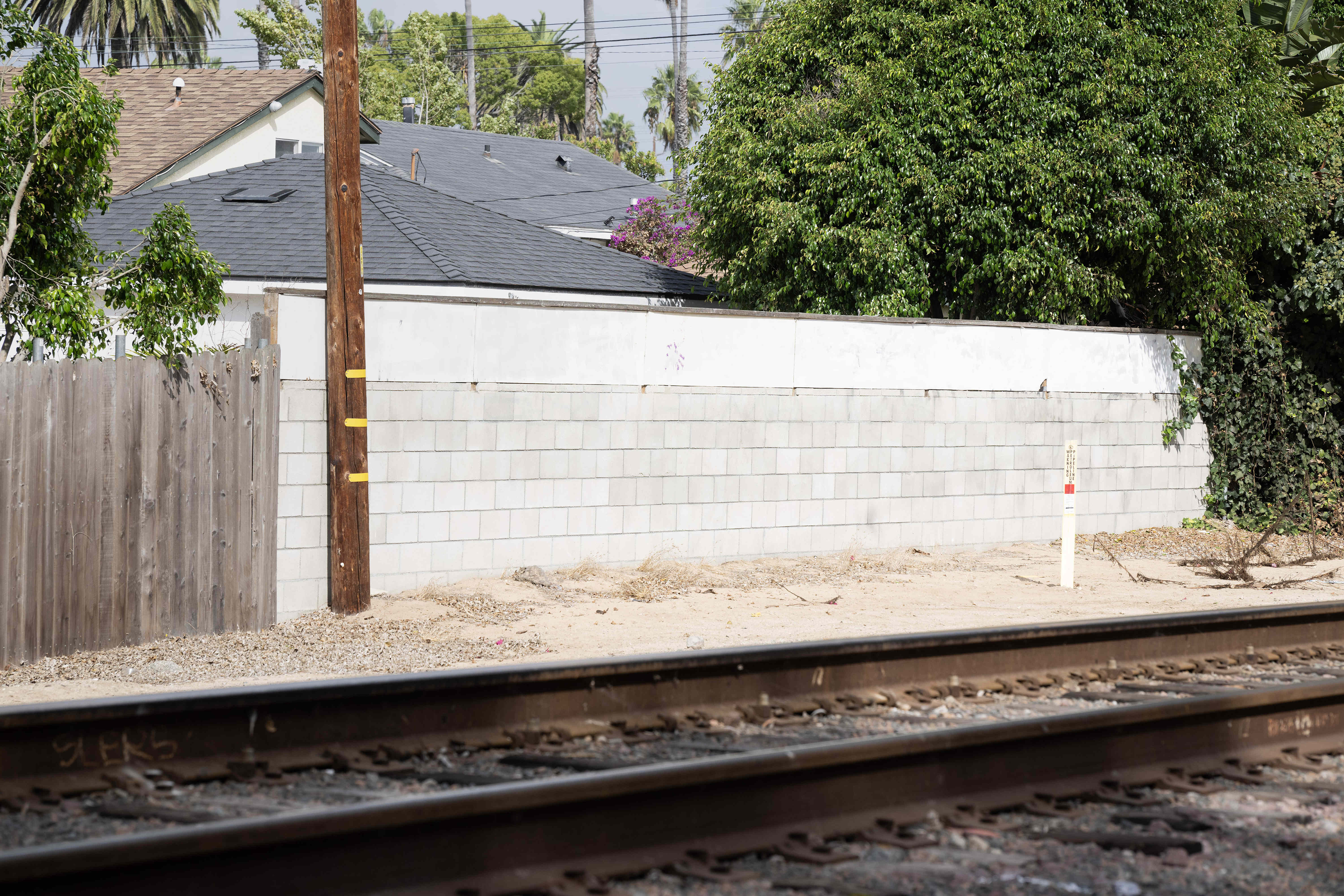 The freight rail line near 182nd St. in Redondo Beach...