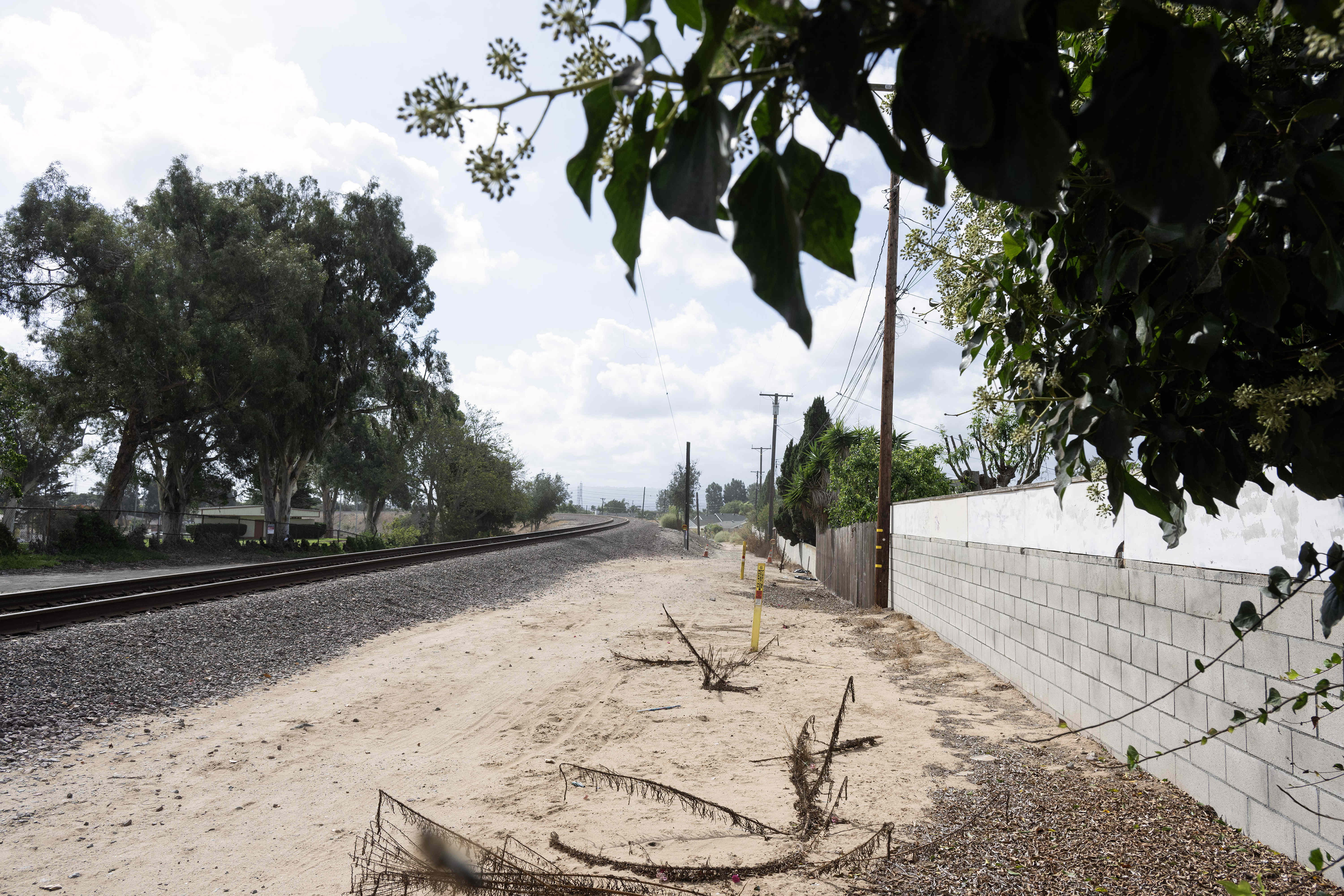 The freight rail line near 182nd St. in Redondo Beach...