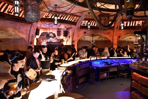 Patrons at Oga's Cantina during opening day at Star Wars: Galaxy's Edge at in Anaheim, CA, on Friday, May 31, 2019. (Photo by Jeff Gritchen, Orange County Register/SCNG)