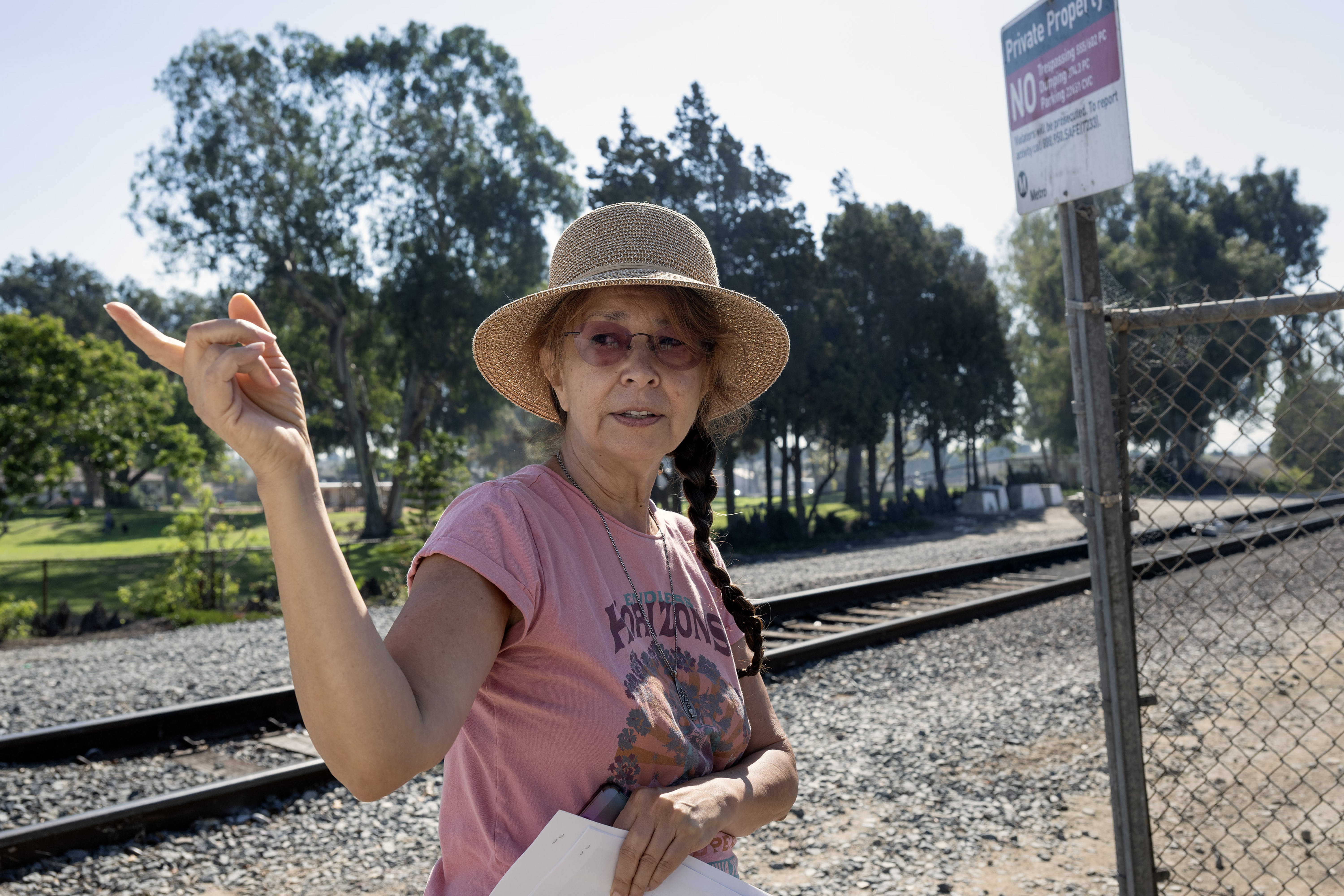 Niki Negrete-Mitchell describes the proposed Metro K Line extension near...