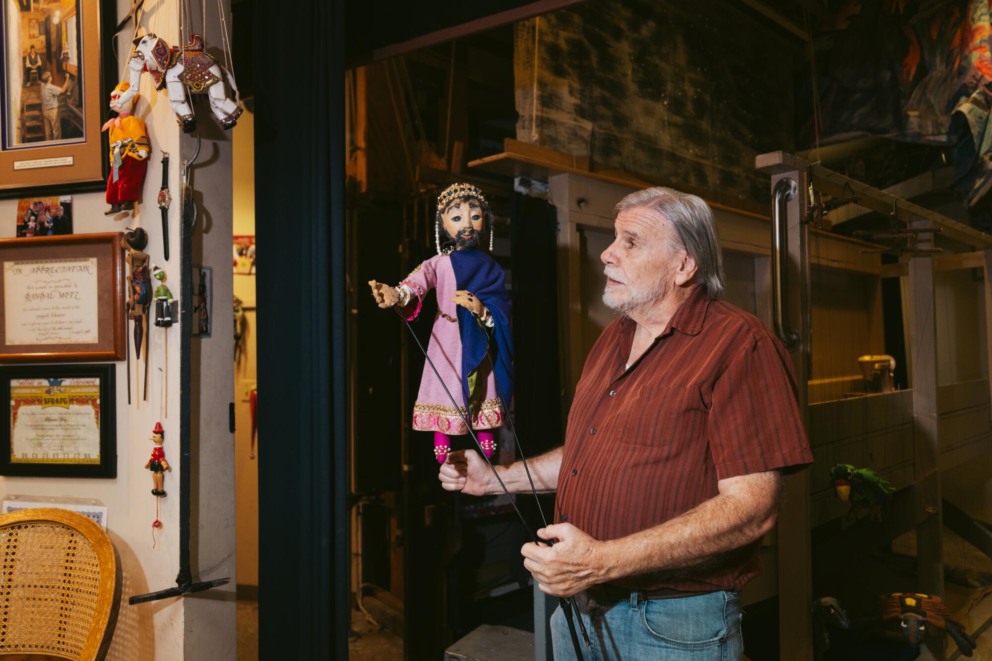 Randal J. Metz, director of the puppet program at Children's Fairyland. 