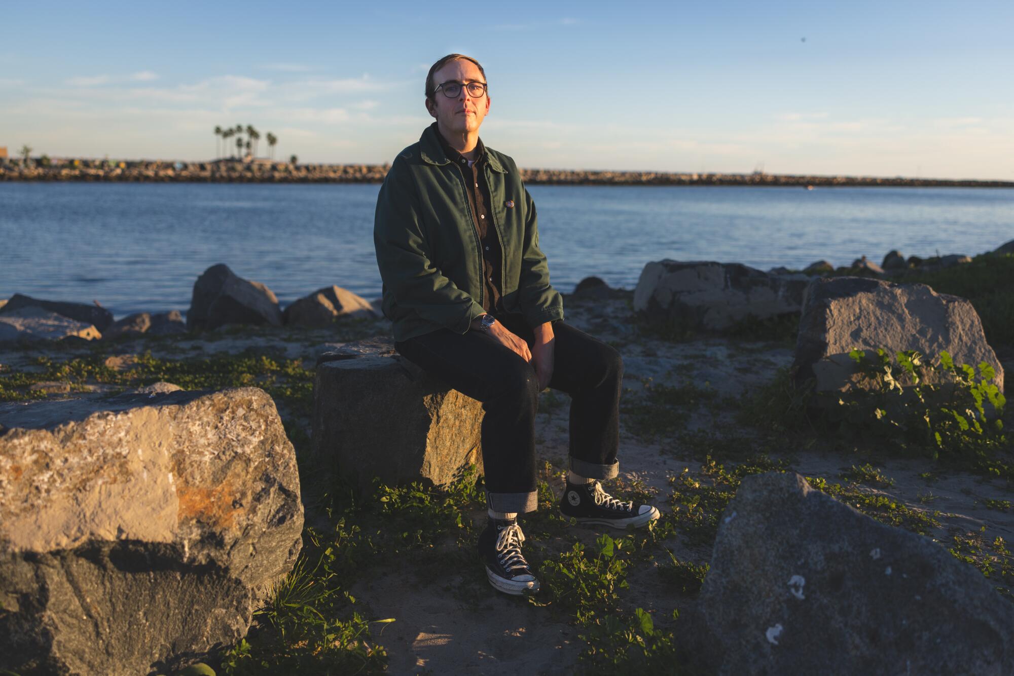 Joyce Manor bassist and backing vocalist Matt Ebert. 