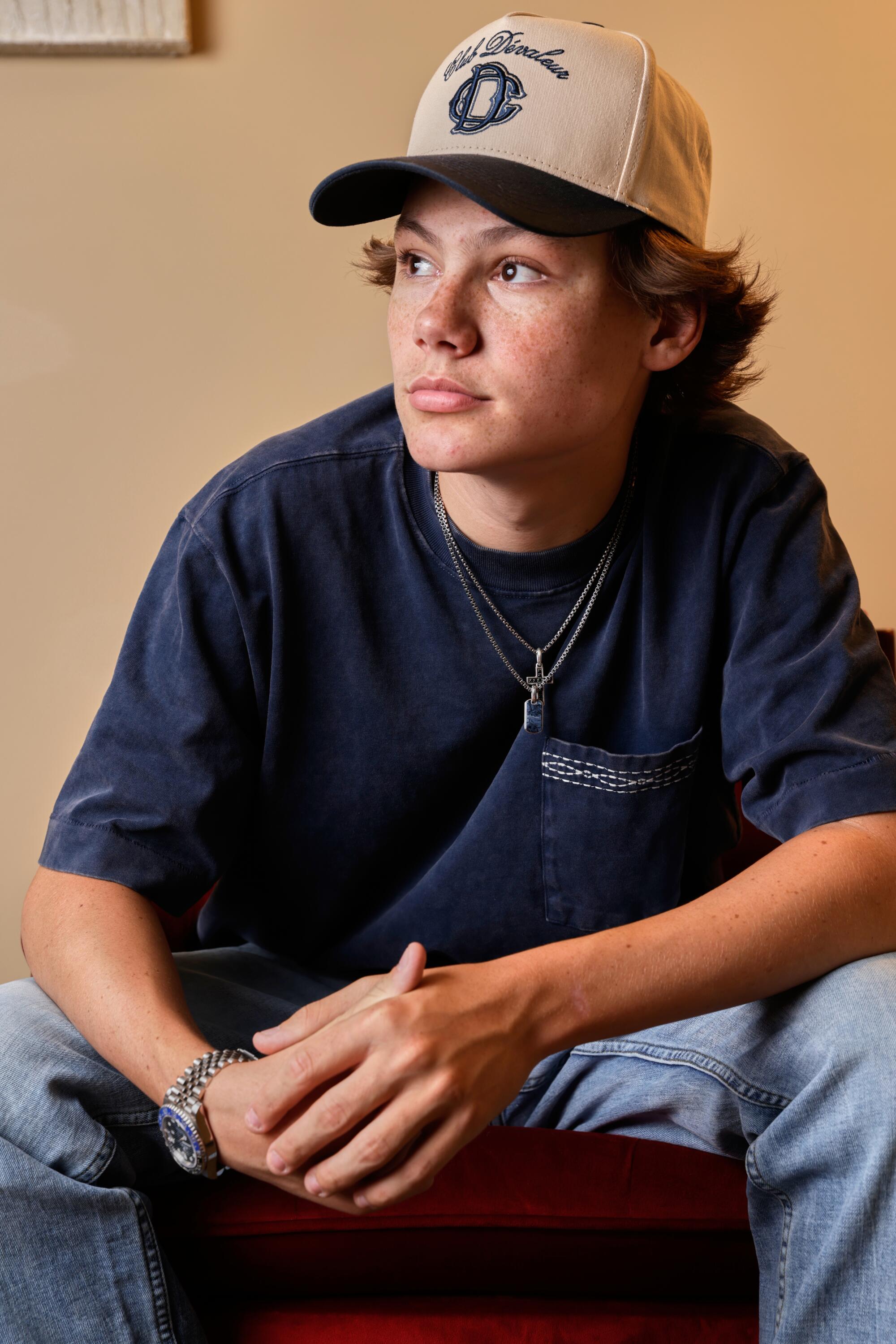 Country singer Maddox Batson at Westlake Recording Studio in Los Angeles, CA on Thursday, July 17, 2025. 