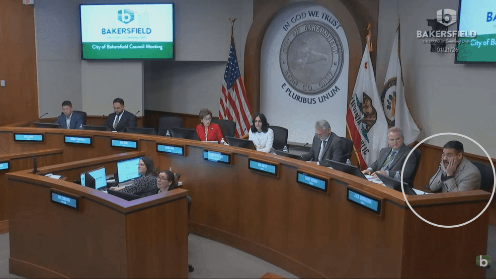 A Bakersfield City Council meeting turned tense Tuesday night after Councilman Zack Bashirtash delivered an emotional and controversial speech criticizing the city’s homelessness response programs and the people living in encampments across the city. PHOTO: YouTube, City of Bakersfield