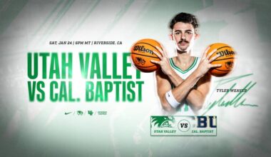 Utah Valley Travels to California Baptist Saturday Night