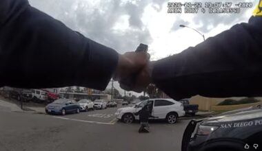 Police shooting follows crash that knocked light pole into SDPD car