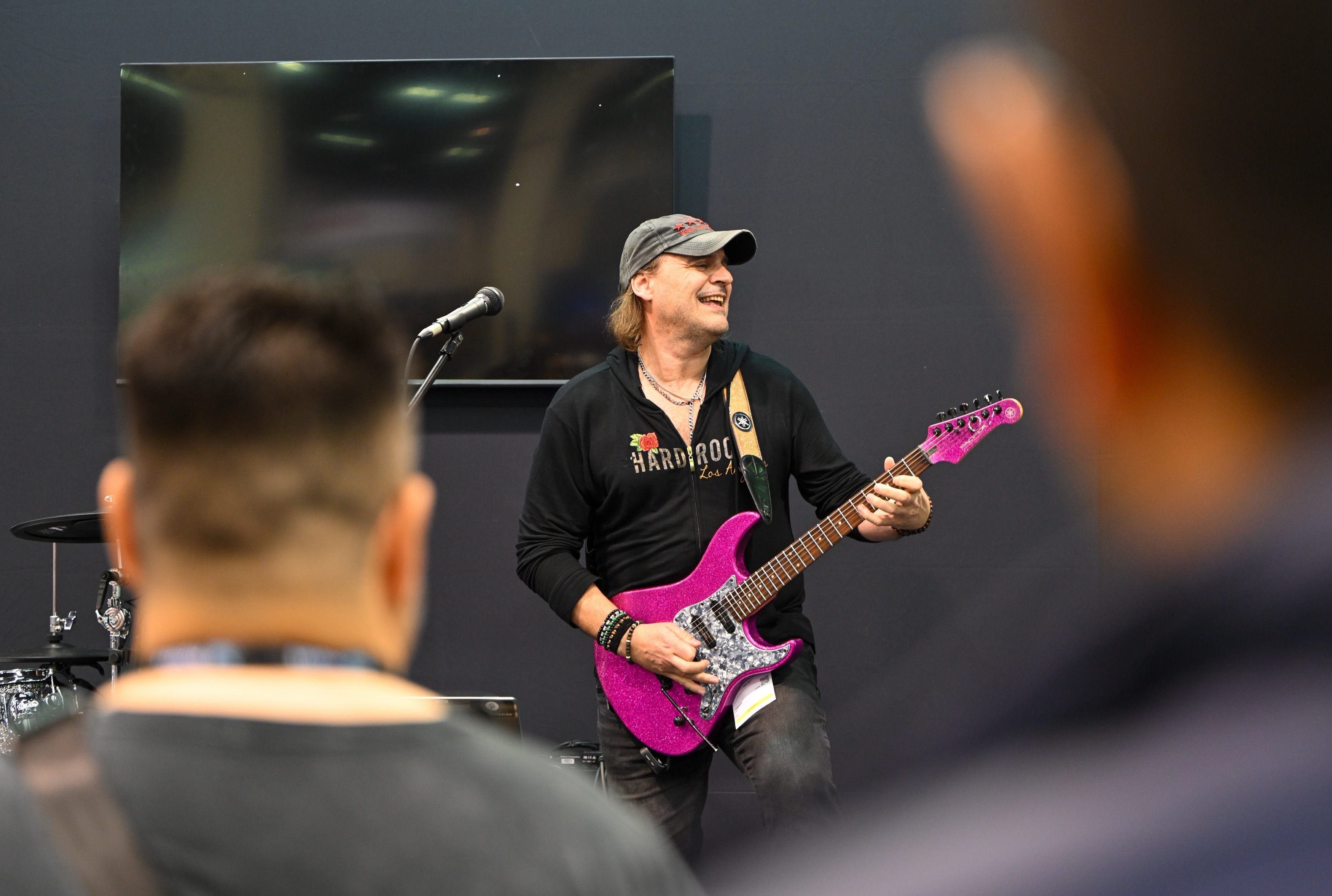 Guitarist David Palau performs during the first day of The...