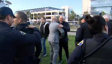 San Jose sergeant walks out of hospital after being shot in the head during crime spree