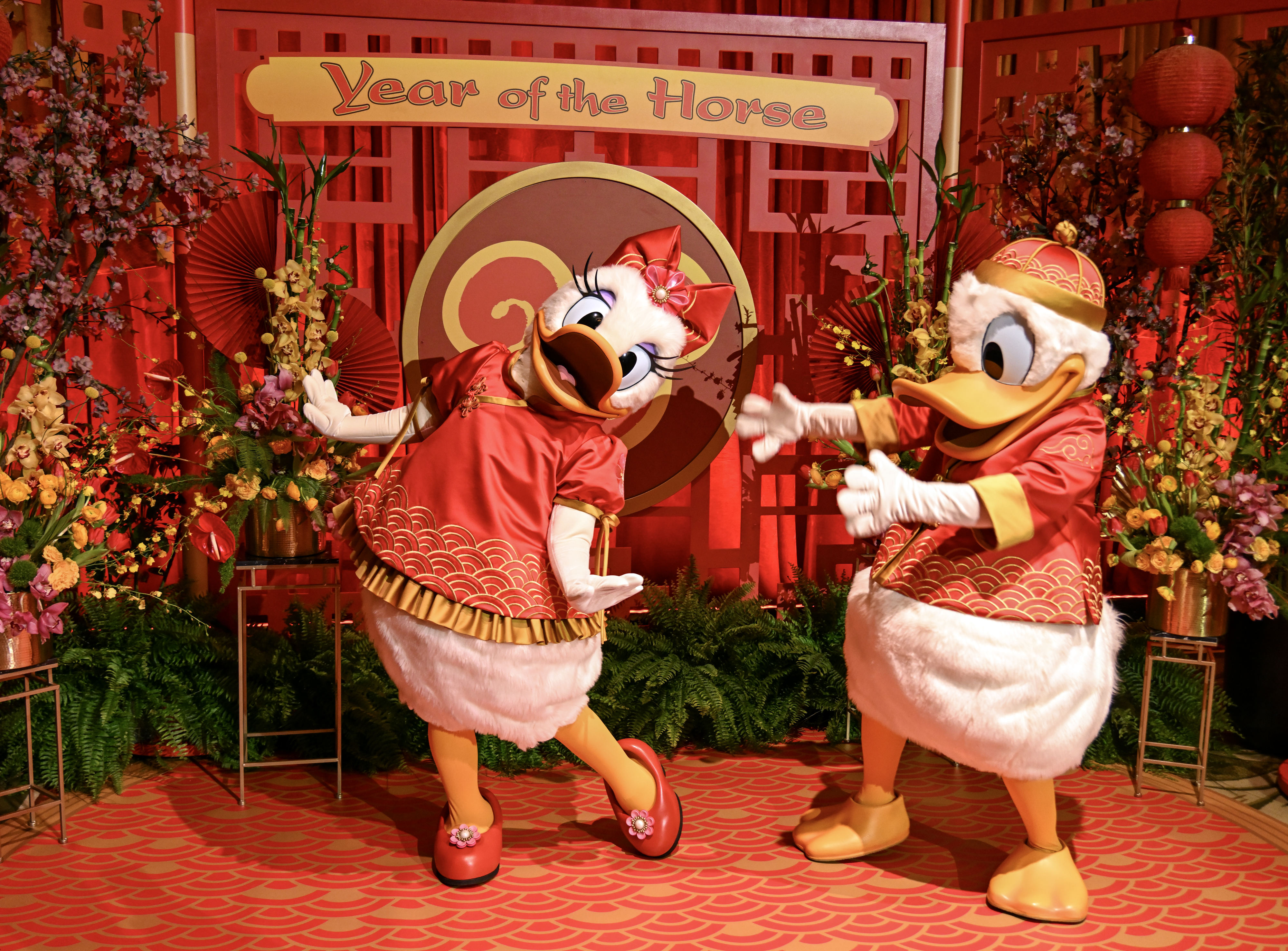 Donald Duck and Daisy Duck during Disney California Adventureâs Lunar...