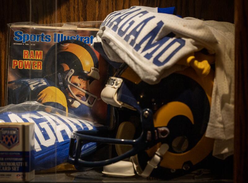 Some of the memorabilia on display in Ferragamo's home.