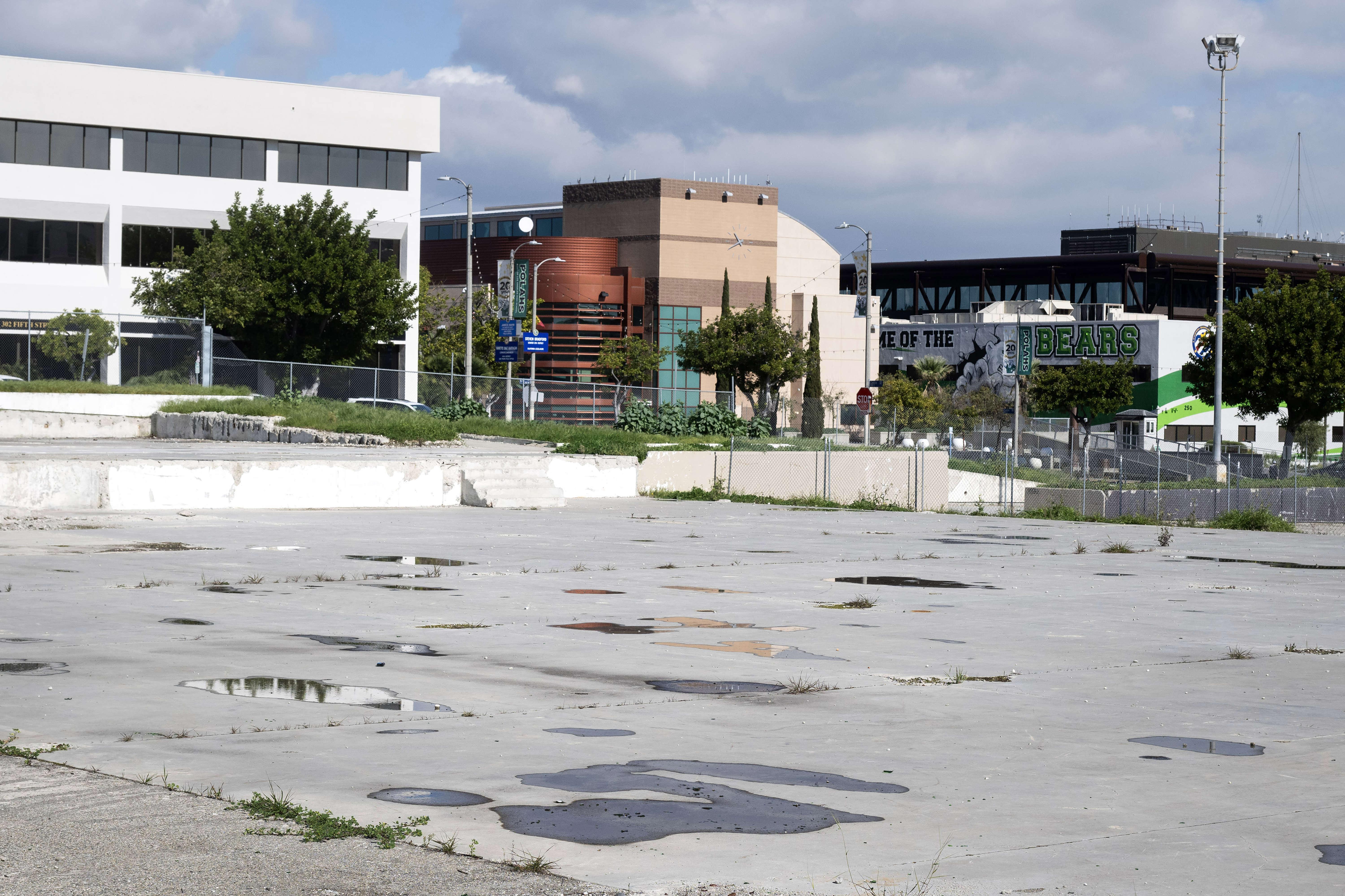 The county-owned former courthouse property in San Pedro on Friday,...