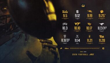California Football Announces 2026 Schedule