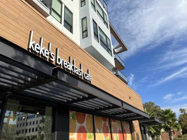 Keke's Breakfast Cafe is located at the Maxwell on South Mathilda Avenue in Sunnyvale and offers dedicated covered parking spaces. (Photo courtesy of Keke's)