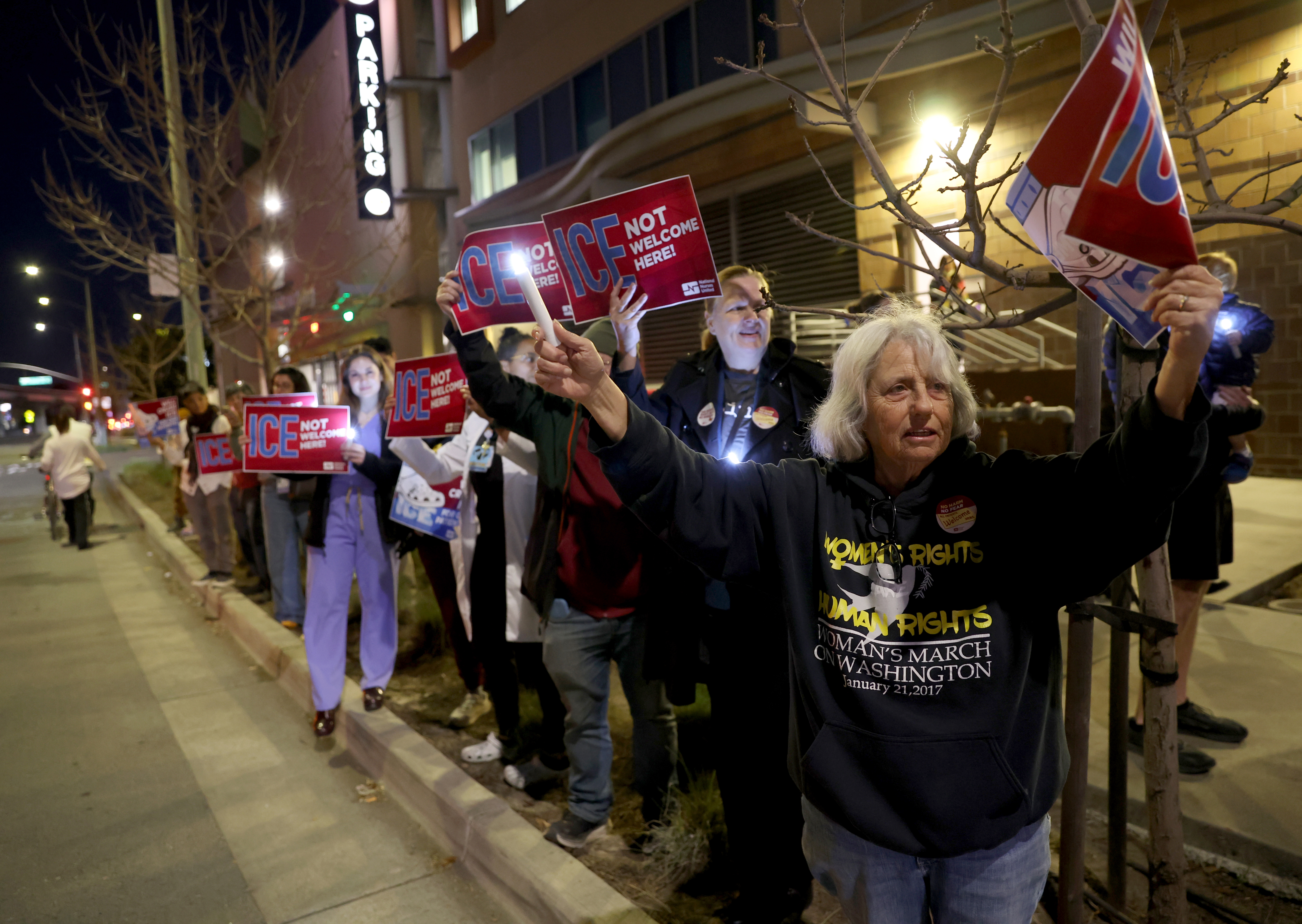 Former San Francisco city attorney Nancy Tavernit, right, attends a...
