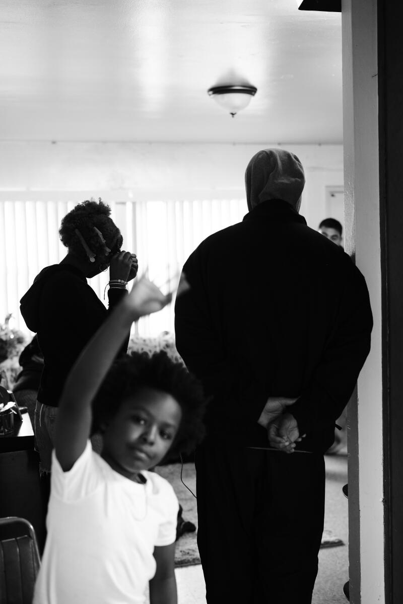 On set of "If I Go Will They Miss Me"