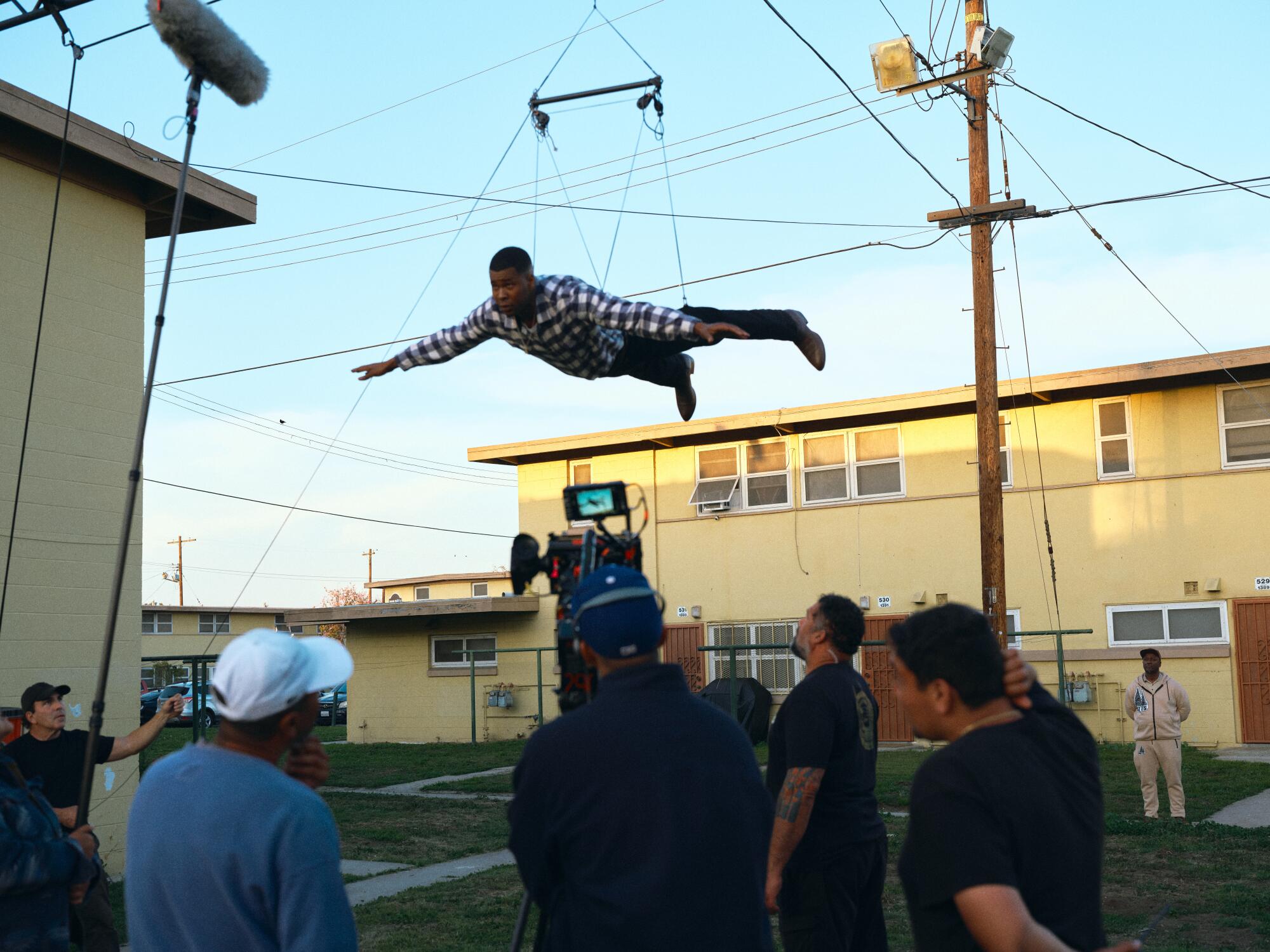 On set of "If I Go Will They Miss Me"