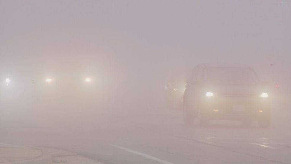 Fog in Bakersfield on Monday, January 19. PHOTO: KBAK/KBFX