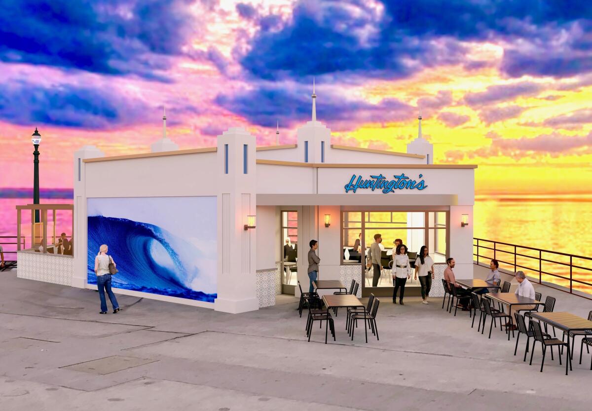 A new restaurant called Huntington's On The Pier will offer both indoor and outdoor seating.