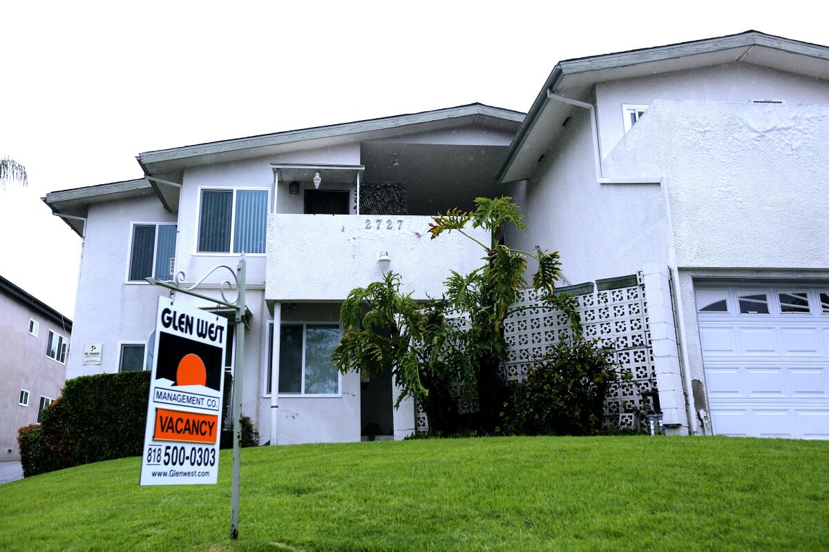 An apartment complex at 2727 Montrose Ave.