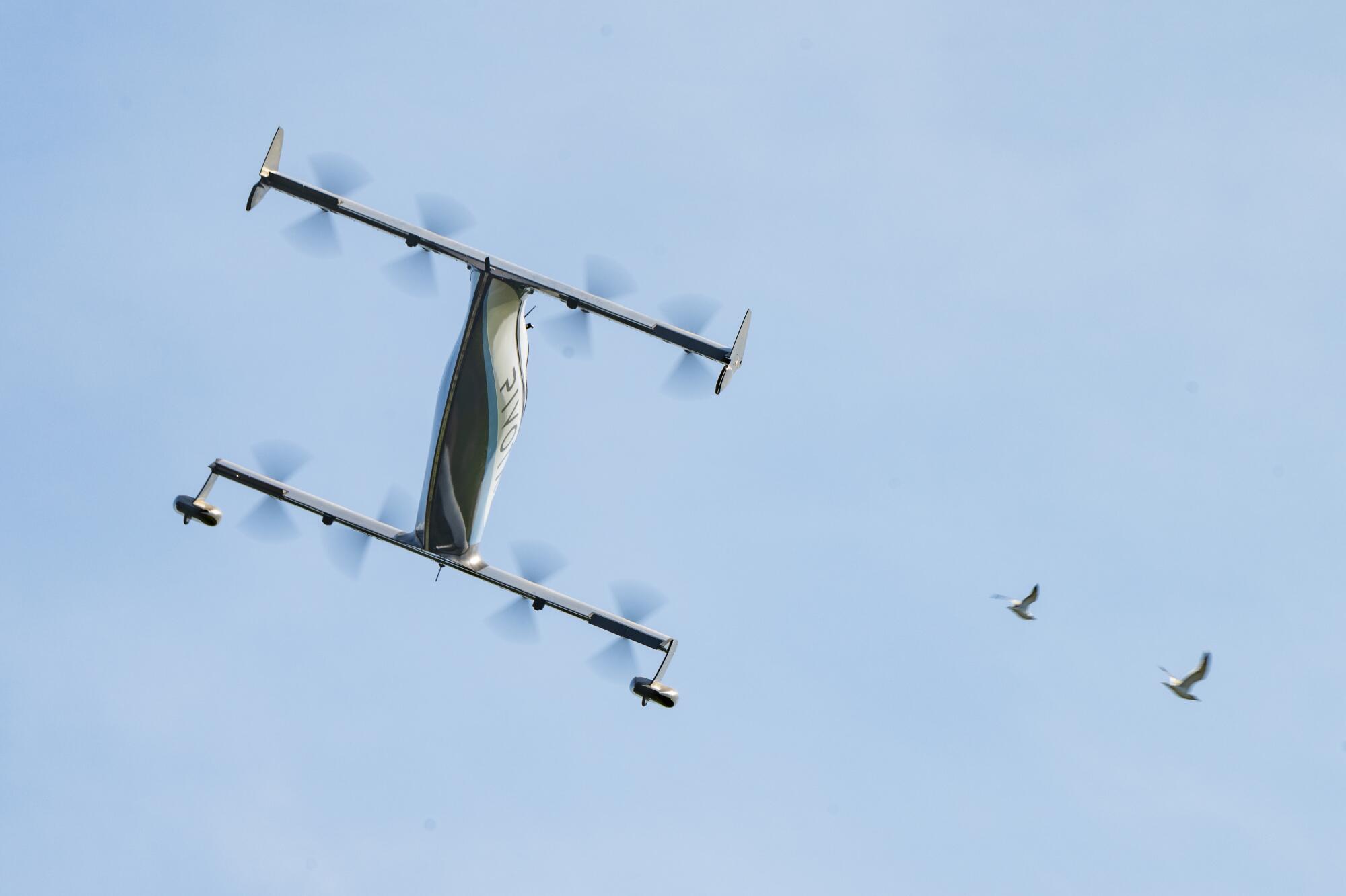 The Pivotal BlackFly cruises in the air.