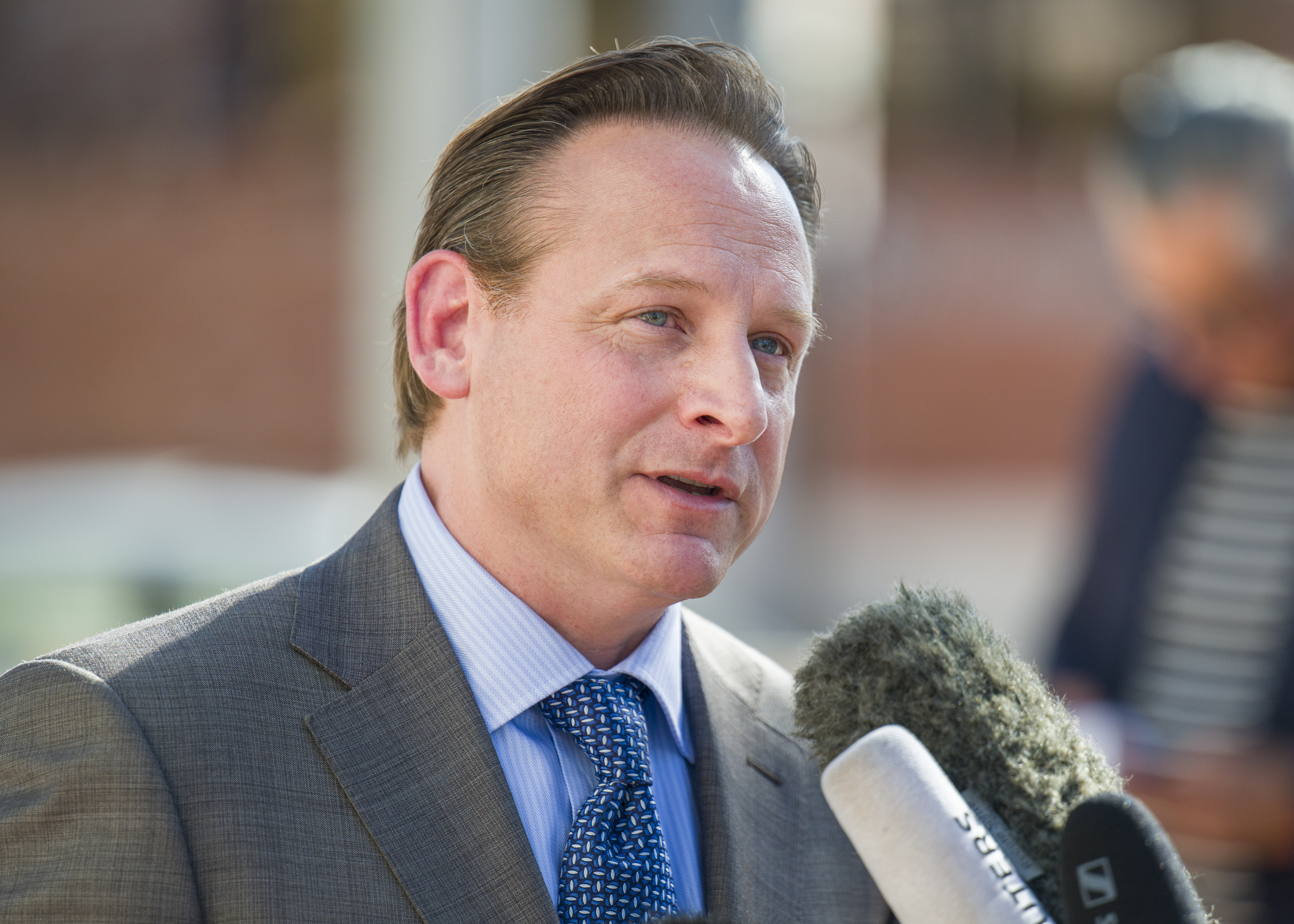 Anthony Colombo, defense attorney for former Canadian Olympian Ryan Wedding,...