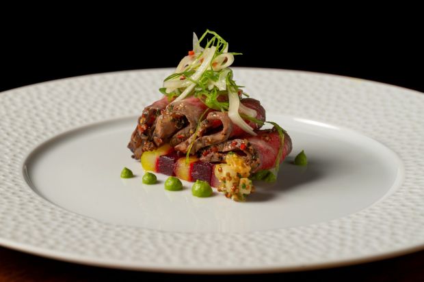American Wagyu N.Y. Steak on the refreshed Napa Rose menu at Disney's Grand Californian Hotel. (Courtesy of Disneyland)