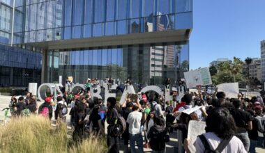 Trump Supporter Targeted With Thrown Items During ICE Protest in Long Beach