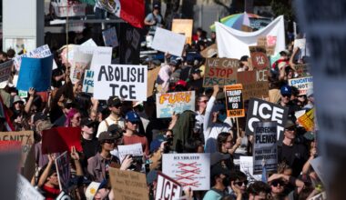 Protests, walkouts underway in Southern California against ICE, aggressive raids and Trump – Orange County Register