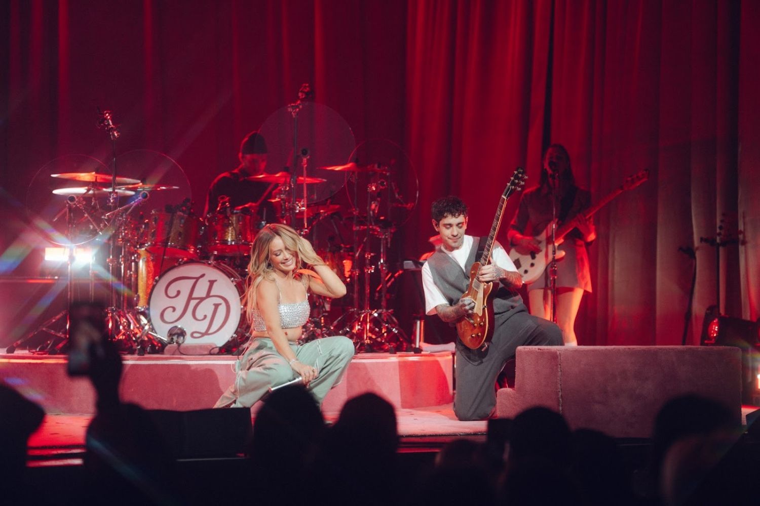 Hilary Duff performs at the Wiltern Theatre in Los Angeles...