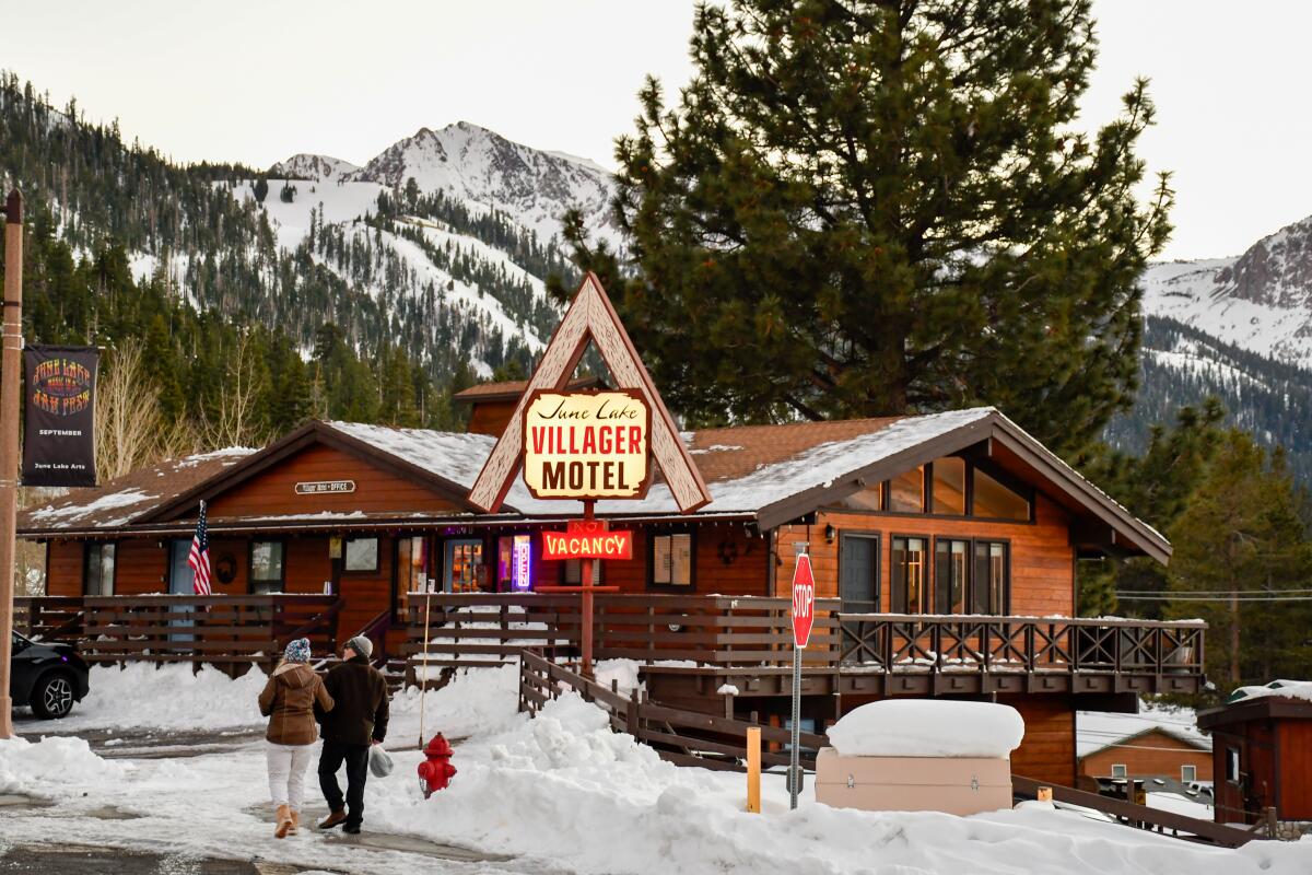 June Lake Villager Motel, June Lake.