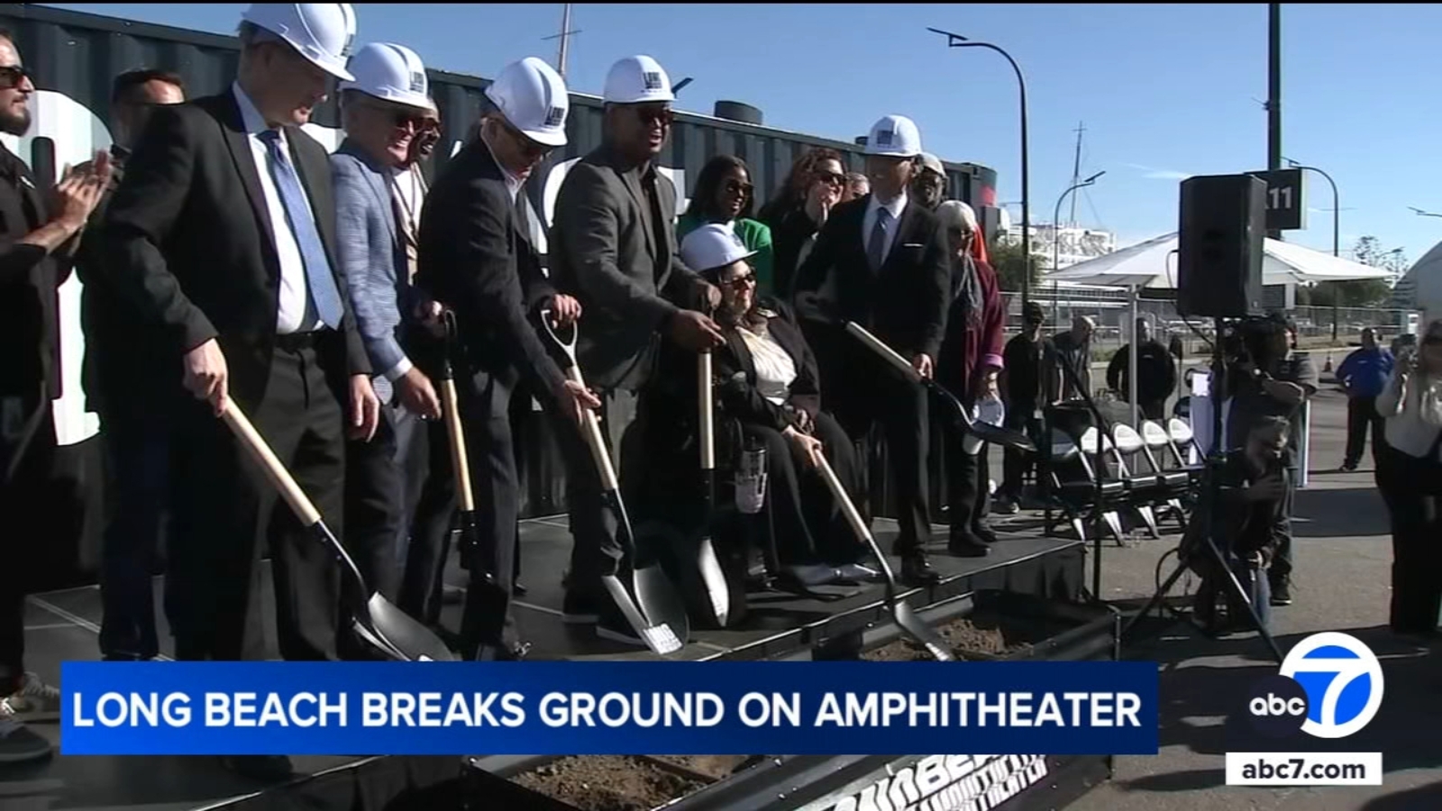 Long Beach breaks ground on waterfront amphitheater to be built near Queen Mary