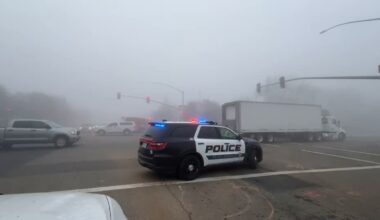 Teen injured in fog-related crash with truck in Clovis, police say
