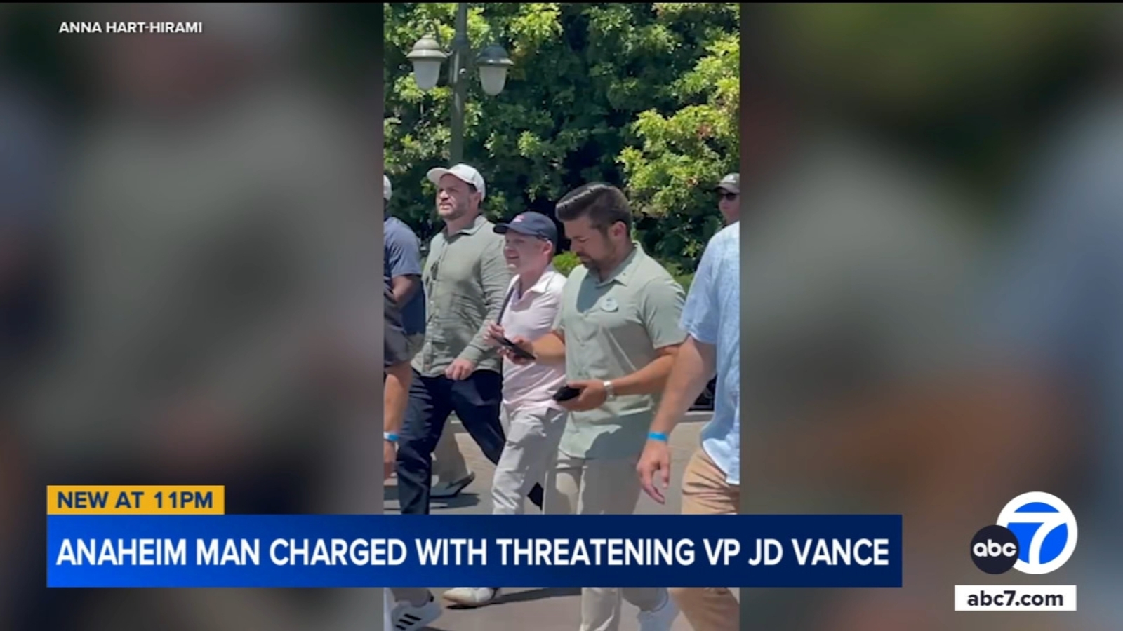 Orange County man accused of making death threats against Vice President JD Vance during Disneyland visit