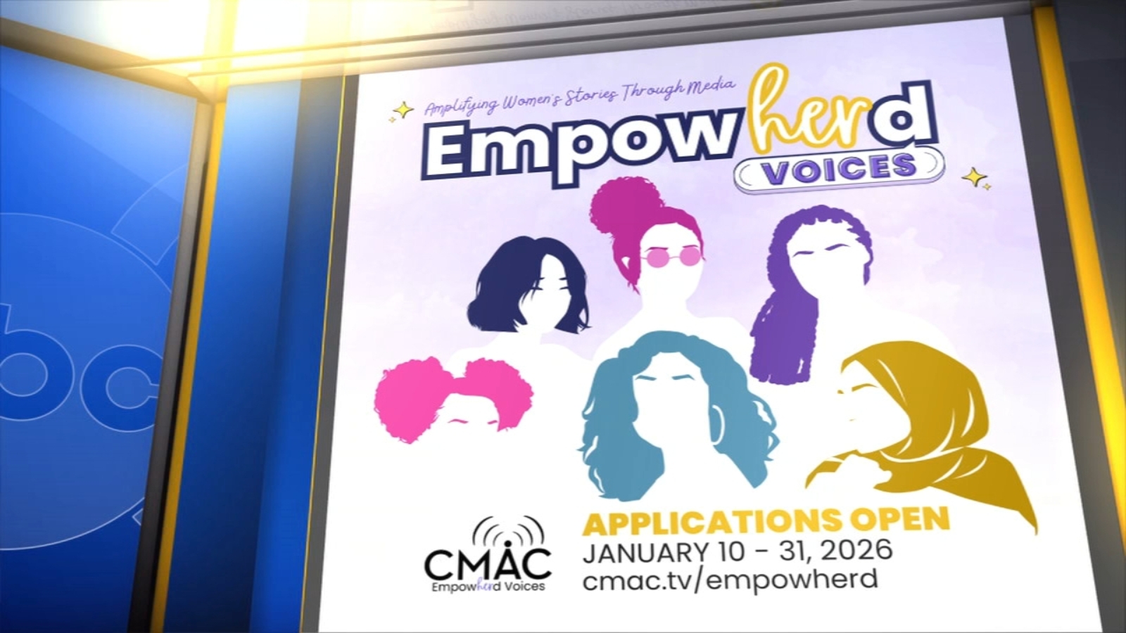 Applications open for 'EmpowHERd Voices' film program at CMAC