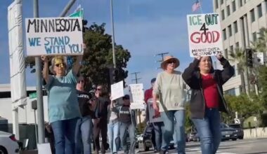 Los Angeles protests: Thousands converge in downtown for national 'ICE Out' rally