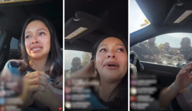 Maria Santay livestreams detainment as federal immigration agents smash car window in El Monte, California