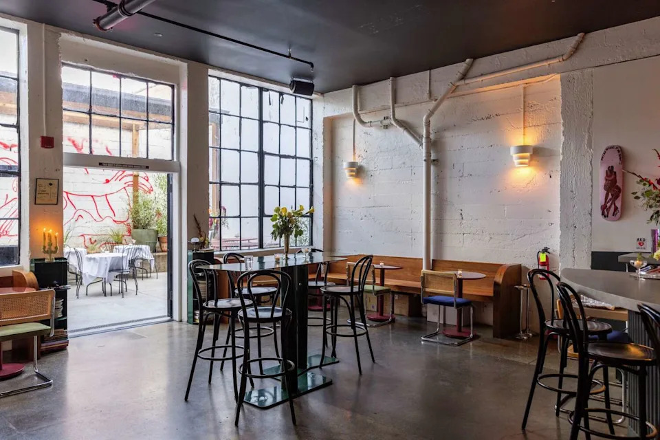 The popular Oakland bar Friends and Family, as seen before business hours in 2024, has closed. (Santiago Mejia/The Chronicle)