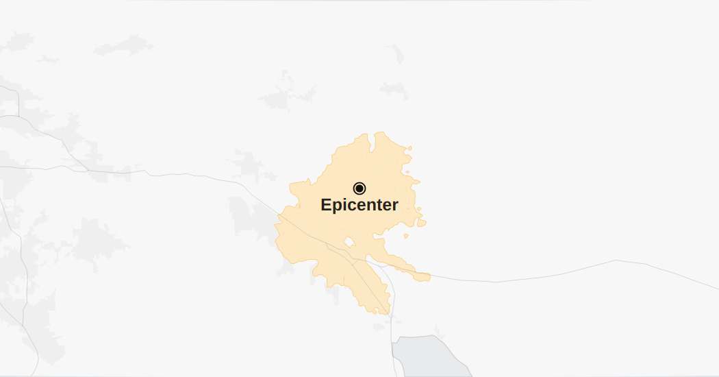 Map: 4.9-Magnitude Earthquake Shakes Southern California
