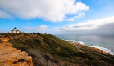 Point Loma Lighthouse on camera