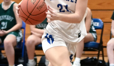 Senior captain Brooke Buehre plays a vital leadership role for the youthful Marines, who earned a big win over Calhoun Jan. 9.
