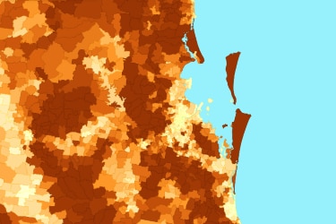 Brisbane bushfire map