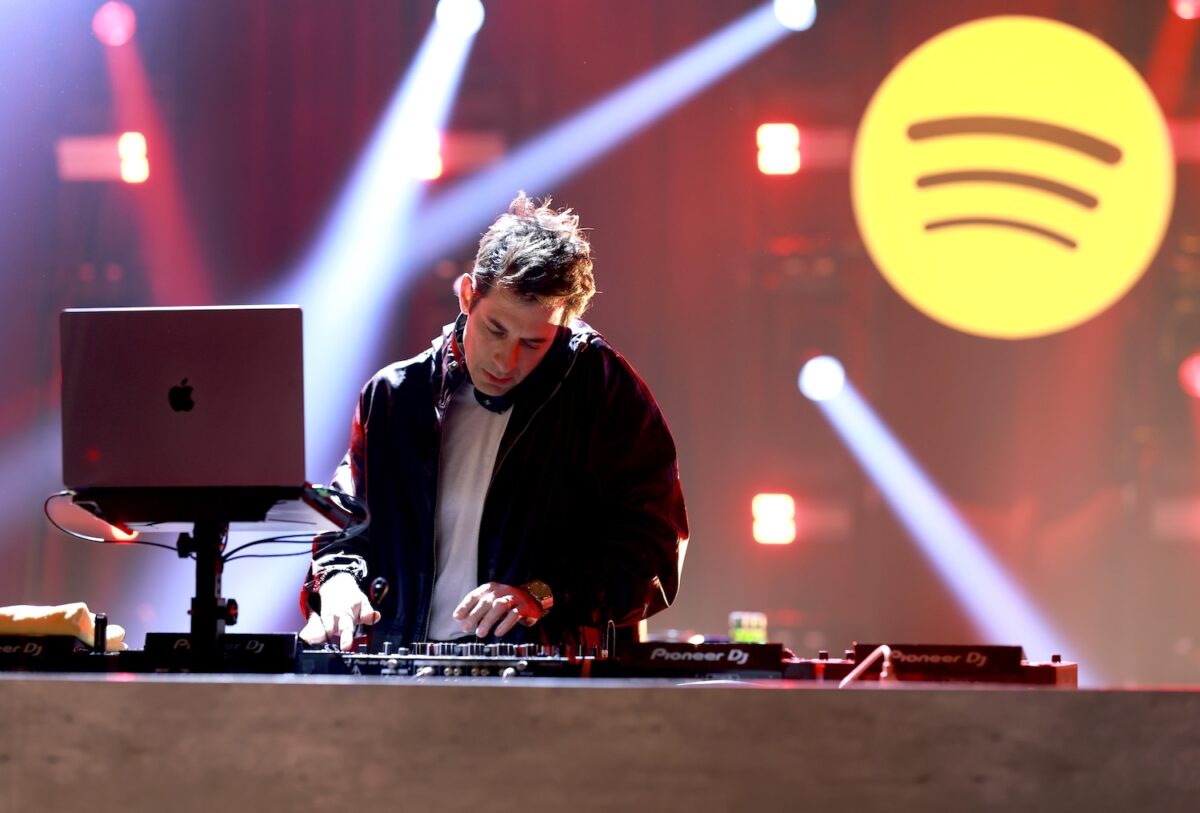 Mark Ronson spins during Nominees Night, an official Golden Week event