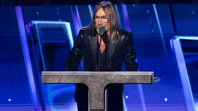 Iggy Pop at 2025 Rock & Roll Hall of Fame induction ceremony. (Disney/Frank Micelotta)